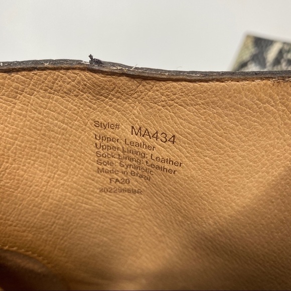 Madewell Rosie Snake Print Heeled Booties 7 1/2 - Picture 8 of 12